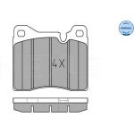 MEYLE Bremsbelagsatz BMW E12/E24 025 204 3715 MEYLE Bremsbelagsatz BMW E12/E24 025 204 3715