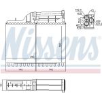 Nissens Heizungskühler PKW 70502 Nissens Heizungskühler PKW 70502