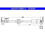 ATE Bremsschlauch 24.5111-0391.3 ATE Bremsschlauch 24.5111-0391.3