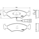 BREMBO Bremsbelagsatz, Scheibenbremse P 24 012 BREMBO Bremsbelagsatz, Scheibenbremse P 24 012