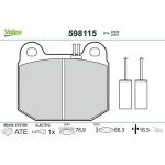 Valeo Bremsbelagsatz 598115 Valeo Bremsbelagsatz 598115