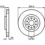 Bremsscheibe VA 0 986 478 963 Bremsscheibe VA 0 986 478 963