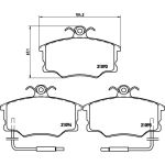 BREMBO Bremsbelagsatz, Scheibenbremse P 23 034 BREMBO Bremsbelagsatz, Scheibenbremse P 23 034