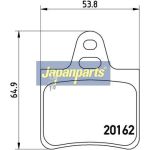 Japanparts Bremsbeläge PP-0612AF