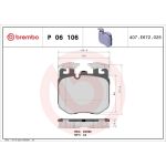 BREMBO Bremsklötze VA P 06 106 BREMBO Bremsklötze VA P 06 106