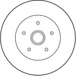 TRW Bremsscheibe VW T2 79-86 DF1524S TRW Bremsscheibe VW T2 79-86 DF1524S