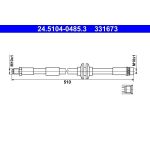 ATE Bremsschlauch 24.5104-0485.3 ATE Bremsschlauch 24.5104-0485.3