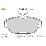Valeo Bremsbelagsatz 598695 Valeo Bremsbelagsatz 598695