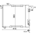 Kondensator, Klimaanlage AC 349 000S Kondensator, Klimaanlage AC 349 000S