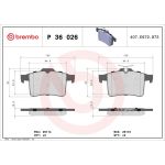 BREMBO Bremsklötze HA P 36 026 BREMBO Bremsklötze HA P 36 026