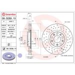 Bremsscheibe VA 09.D209.1X Bremsscheibe VA 09.D209.1X