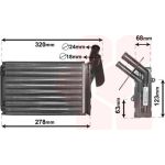 VAN WEZEL Wärmetauscher, Innenraumheizung 43006048 VAN WEZEL Wärmetauscher, Innenraumheizung 43006048