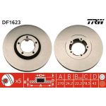 TRW Bremsscheibe Ford Transit 2.0/2.5 Td 91-00 DF1623 TRW Bremsscheibe Ford Transit 2.0/2.5 Td 91-00 DF1623