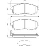 Bosch Bremsbelagsatz Nissan P. Juke/Cube 10 0 986 494 443 Bosch Bremsbelagsatz Nissan P. Juke/Cube 10 0 986 494 443