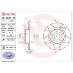 Brembo 41 482 012M Bremsscheibe Hinterachse Brembo Max 08.7861.75 Brembo 41 482 012M Bremsscheibe Hinterachse Brembo Max 08.7861.75