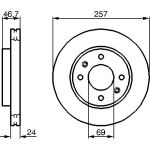 Bremsscheibe VA 0 986 479 207 Bremsscheibe VA 0 986 479 207