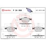 BREMBO Bremsklötze VA P 24 058 BREMBO Bremsklötze VA P 24 058