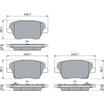 Bremsbelag 0 986 424 864 Bremsbelag 0 986 424 864