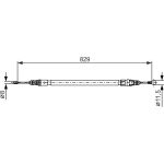 Bosch Handbremsseil 1987482372 Bosch Handbremsseil 1987482372