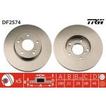TRW Bremsscheibe Nissan Maxima DF2574 TRW Bremsscheibe Nissan Maxima DF2574