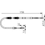 Handbremsseil 1987477257 Handbremsseil 1987477257