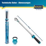 Hazet Drehmomentschlüssel 5122-3Ct Min.Max. Nm: 40-200 Nm Toleranz: 3 % Vierkantstift, Massiv 12,5 mm (1/2'') 5122-3CT