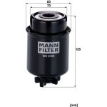 MANN-FILTER Kraftstofffilter LKW WK 8100 MANN-FILTER Kraftstofffilter LKW WK 8100