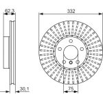 Bremsscheibe VA 0 986 479 624 Bremsscheibe VA 0 986 479 624