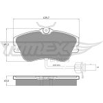 TOMEX brakes Bremsbelagsatz, Scheibenbremse TX 11-821