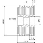 Valeo Lichtmaschinenfreilauf 588088