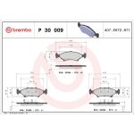 BREMBO Bremsklötze VA P 30 009 BREMBO Bremsklötze VA P 30 009