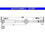 ATE Bremsschlauch 24.5112-0402.3 ATE Bremsschlauch 24.5112-0402.3