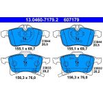 ATE Bremsbelagsatz Opel Vorderachse Adam/Astra/Combo/Corsa/Meriva/Zafira 04 13.0460-7179.2 ATE Bremsbelagsatz Opel Vorderachse Adam/Astra/Combo/Corsa/Meriva/Zafira 04 13.0460-7179.2