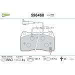 Valeo Bremsbelagsatz 598468 Valeo Bremsbelagsatz 598468