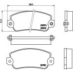 BREMBO Bremsklötze VA P 23 013 BREMBO Bremsklötze VA P 23 013