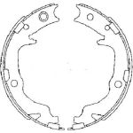 Handbremsbacken Jeep Compass/Patriot/Dodge Caliber 91073400 Handbremsbacken Jeep Compass/Patriot/Dodge Caliber 91073400