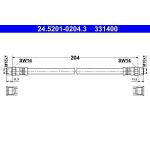 ATE Kupplungsschlauch 24.5201-0204.3 ATE Kupplungsschlauch 24.5201-0204.3