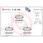 BREMBO Bremsklötze VA P 50 046 BREMBO Bremsklötze VA P 50 046