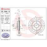 Bremsscheibe VA Xtra 09.7806.1X Bremsscheibe VA Xtra 09.7806.1X
