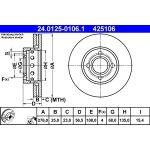 ATE Bremsscheibe 24.0125-0106.1