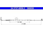 ATE Seilzug, Feststellbremse 24.3727-0858.2 ATE Seilzug, Feststellbremse 24.3727-0858.2