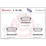 BREMBO Bremsklötze HA P 49 035 BREMBO Bremsklötze HA P 49 035