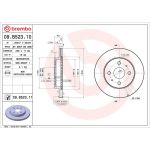 87 481 018 Bremsscheibe VA 09.B523.10 87 481 018 Bremsscheibe VA 09.B523.10