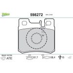 Valeo Bremsbelagsatz 598272 Valeo Bremsbelagsatz 598272