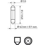 12818CP PHILIPS Soffittenlampe 12 V 3 W SV6, ohne ECE-Zulassung - 12818CP - l