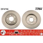 Bremsscheibe Vw T. A4 2.0 DF4756 Bremsscheibe Vw T. A4 2.0 DF4756