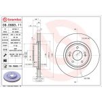 Bremsscheibe VA 09.D993.11 Bremsscheibe VA 09.D993.11