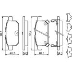 Bosch Bremsbelagsatz 0 986 494 931