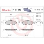 BREMBO Bremsklötze VA P 61 096 BREMBO Bremsklötze VA P 61 096