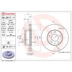 70 481 050 Bremsscheibe VA 09.D017.11 70 481 050 Bremsscheibe VA 09.D017.11